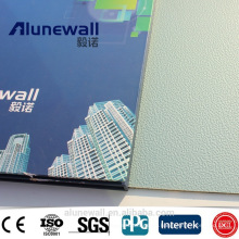 Alunewall A2/B1 class embossing surface fireproof aluminium composite panel FR/A2 acp with max 2 meter width